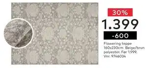 Skeidar Flowering teppe, NOK 1399 tilbud