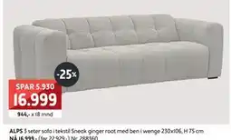 Bohus ALPS 3 seter, NOK 16999 tilbud