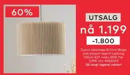 Skeidar Coron taklampe, NOK 1199 tilbud