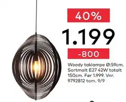 Skeidar Woody taklampe Ø:59cm, NOK 1199 tilbud