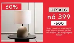 Skeidar Argao bordlampe, NOK 399 tilbud