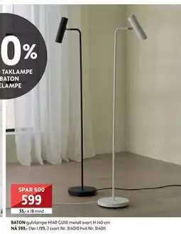 Bohus BATON gulvlampe, NOK 599 tilbud