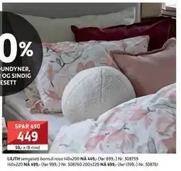 Bohus LILITH sengesett tilbud