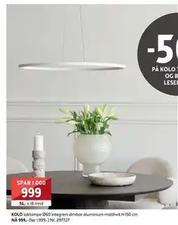 Bohus KOLO taklampe, NOK 999 tilbud