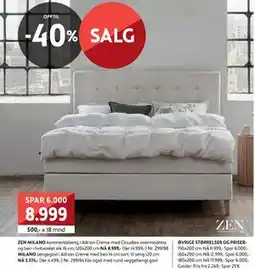 Bohus ZEN MILANO kontinentalseng tilbud