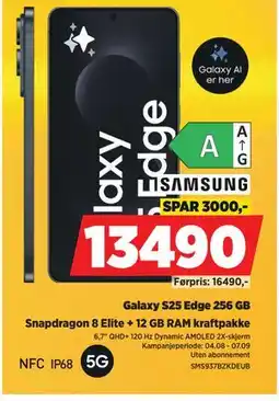 POWER Galaxy S25 Edge 256 GB, NOK 13490 tilbud