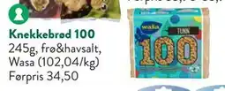 Jacobs Knekkebrød 100, NOK 25 tilbud
