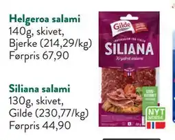 Jacobs Siliana salami, NOK 30 tilbud