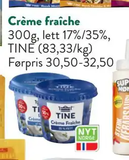 Jacobs Crème fraîche, NOK 25 tilbud