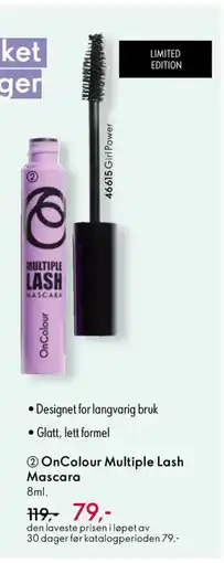 Oriflame OnColour Multiple Lash Mascara tilbud