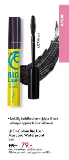 Oriflame OnColour Big Lash Mascara Waterproof tilbud