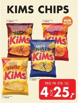 Sparkjøp KIMS CHIPS, NOK 25 tilbud