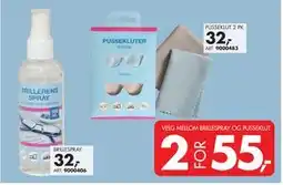 Sparkjøp VELG MELLOM BRILLESPRAY OG PUSSEKLUT, NOK 55 tilbud