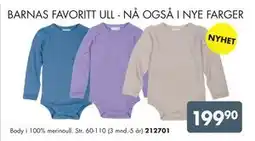 Sparkjøp Body i 100% merinoull, NOK 199.9 tilbud