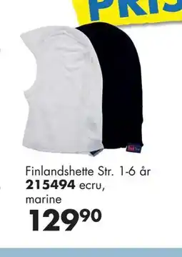 Sparkjøp Finlandshette, NOK 129.9 tilbud