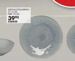 Sparkjøp MIDDAGSTALLERKEN 27,5 CM, NOK 39.95 tilbud