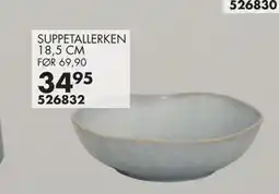 Sparkjøp SUPPETALLERKEN 18,5 CM, NOK 34.95 tilbud