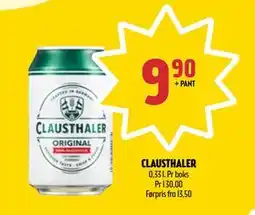 Coop Prix CLAUSTHALER, NOK 9.9 tilbud