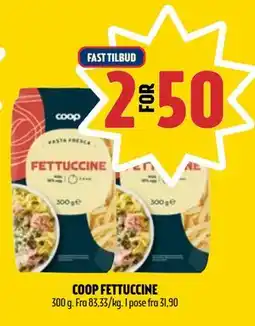 Coop Prix COOP FETTUCCINE, NOK 50 tilbud