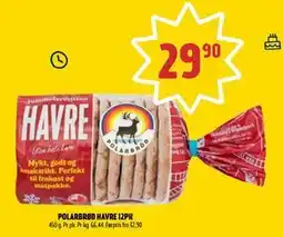 Coop Prix POLARBRØD HAVRE 12PK, NOK 29.9 tilbud