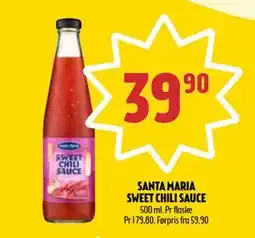 Coop Prix SANTA MARIA SWEET CHILI SAUCE, NOK 39.9 tilbud