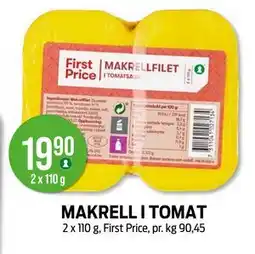 Kiwi MAKRELL I TOMAT, NOK 19.9 tilbud