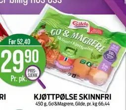 Kiwi KJØTTPØLSE SKINNFRI, NOK 29.9 tilbud