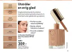 Oriflame Giordani Gold Eternal Glow Foundation SPF 25 tilbud