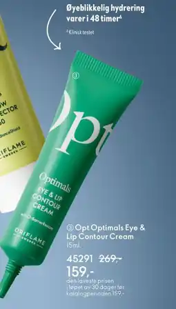 Oriflame Opt Optimals Eye & Lip Contour Cream tilbud