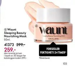 Oriflame Waunt Sleeping Beauty Nourishing Mask tilbud
