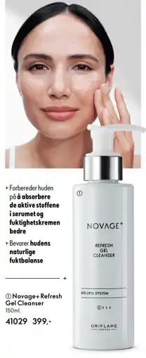 Oriflame Novage+ Refresh Gel Cleanser tilbud