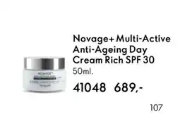 Oriflame Novage+ Multi-Active Anti-Ageing Day Cream Rich SPF 30 tilbud
