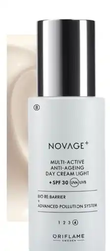 Oriflame Novage+ Multi-Active Anti-Ageing Day Cream Light SPF 30 tilbud