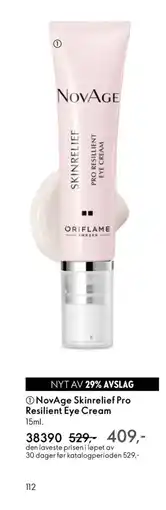 Oriflame NovAge Skinrelief Pro Resilient Eye Cream tilbud