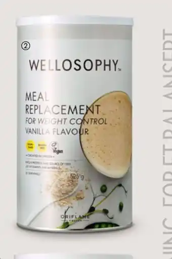 Oriflame Wellosophy Meal Replacement for Weight Control Vanilla Flavour tilbud