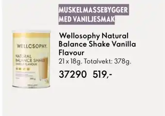 Oriflame Wellosophy Natural Balance Shake Vanilla Flavour tilbud