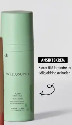 Oriflame Wellosophy Plump & Balance Face Cream tilbud