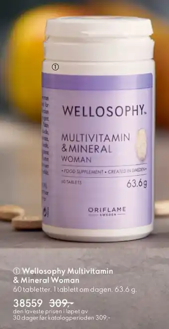 Oriflame Wellosophy Multivitamin & Mineral Woman tilbud