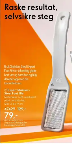 Oriflame Expert Stainless Steel Foot File tilbud