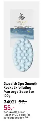 Oriflame Swedish Spa Smooth Rocks Exfoliating Massage Soap Bar tilbud