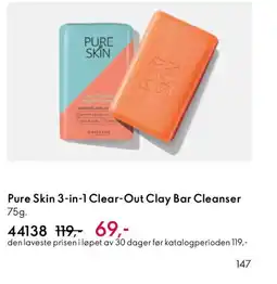 Oriflame Pure Skin 3-in-1 Clear-Out Clay Bar Cleanser tilbud