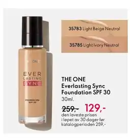 Oriflame THE ONE Everlasting Sync Foundation SPF 30 tilbud