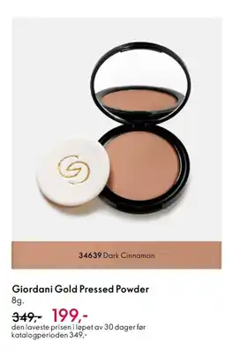 Oriflame Giordani Gold Pressed Powder tilbud