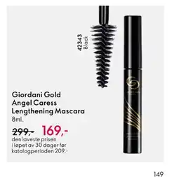 Oriflame Giordani Gold Angel Caress Lengthening Mascara tilbud