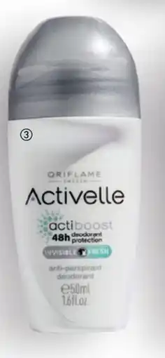 Oriflame Activelle Invisible Fresh anti-perspirant deodorant tilbud