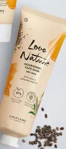 Love Nature Nourishing Face Mask with chia & organic honey
