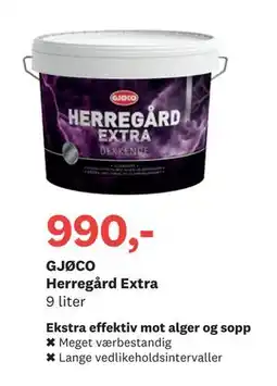 Bygger'n GJØCO Herregård Extra, NOK 990 tilbud