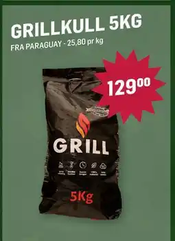 Holdbart GRILLKULL 5KG, NOK 129 tilbud