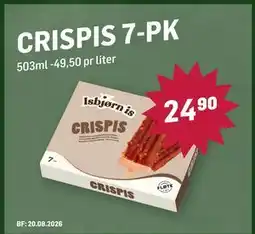 Holdbart CRISPIS 7-PK, NOK 24.9 tilbud