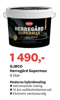 Bygger'n GJØCO Herregård Supermax, NOK 1490 tilbud